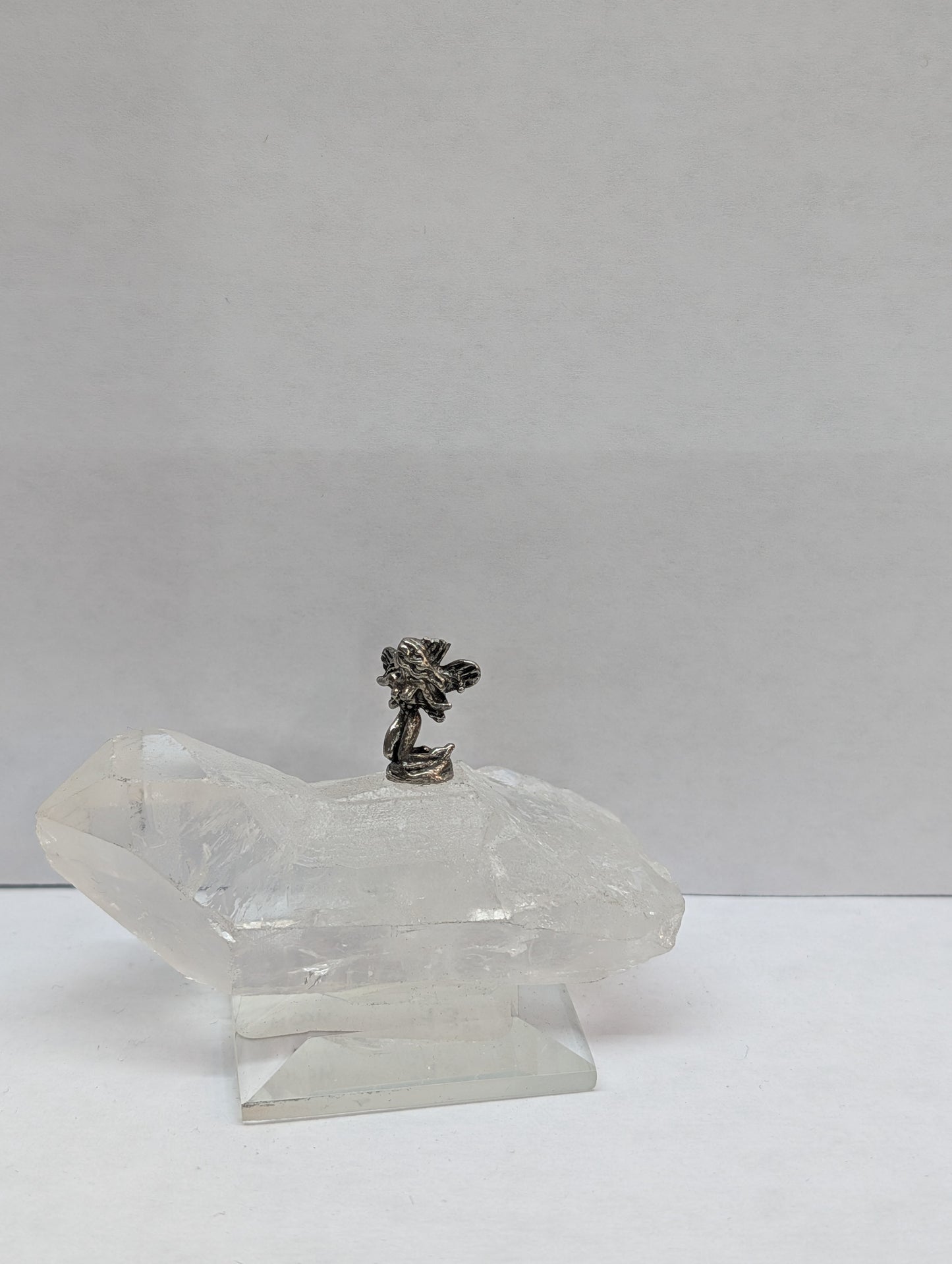 Fairy on quartz base
