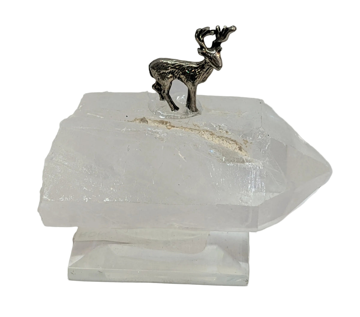 Deer on quartz base