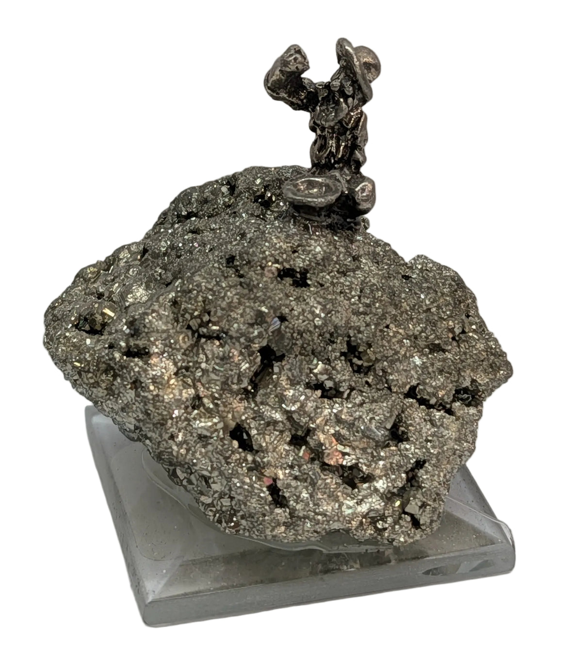 Prospector on pyrite base