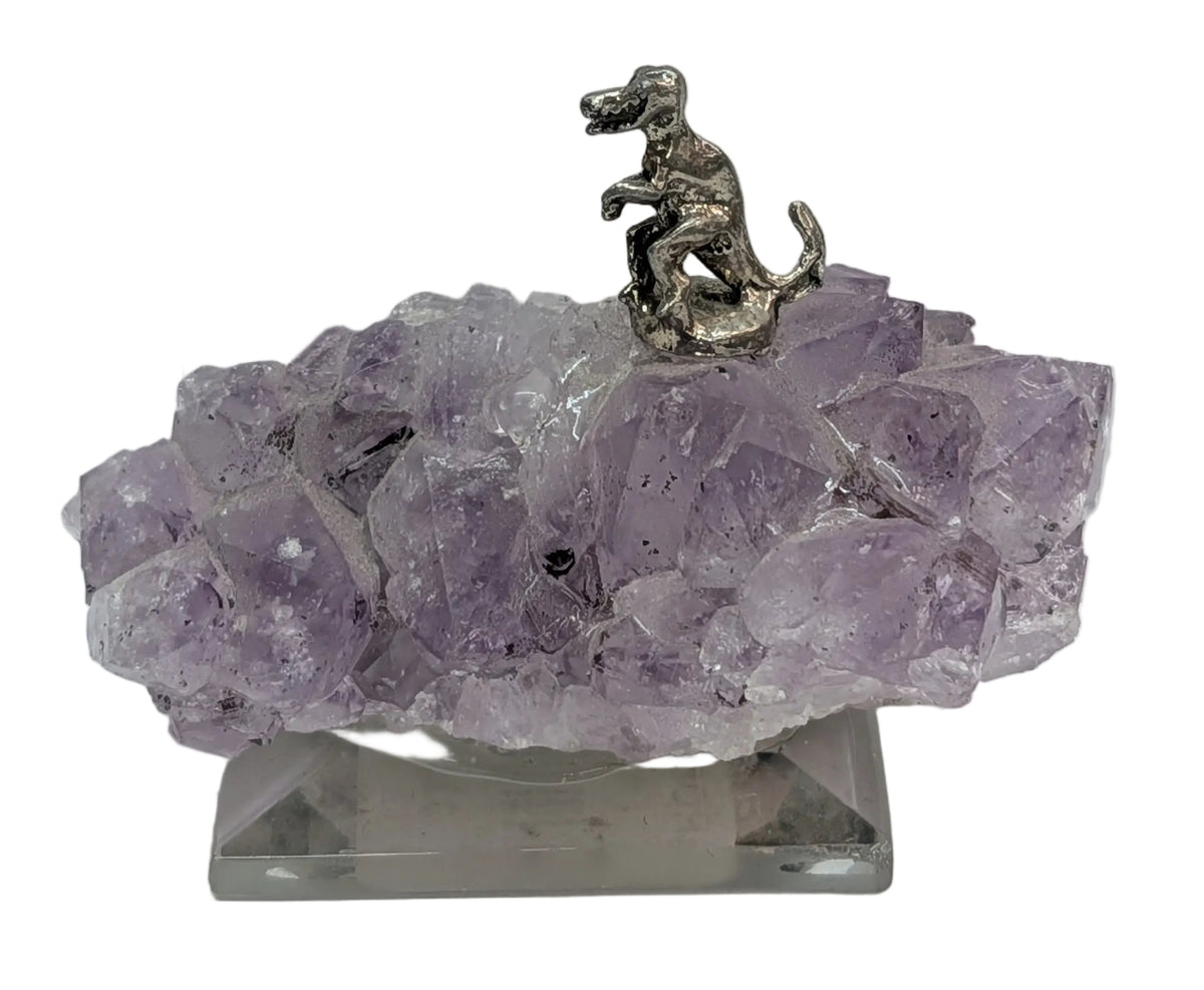 T-Rex on amethyst base