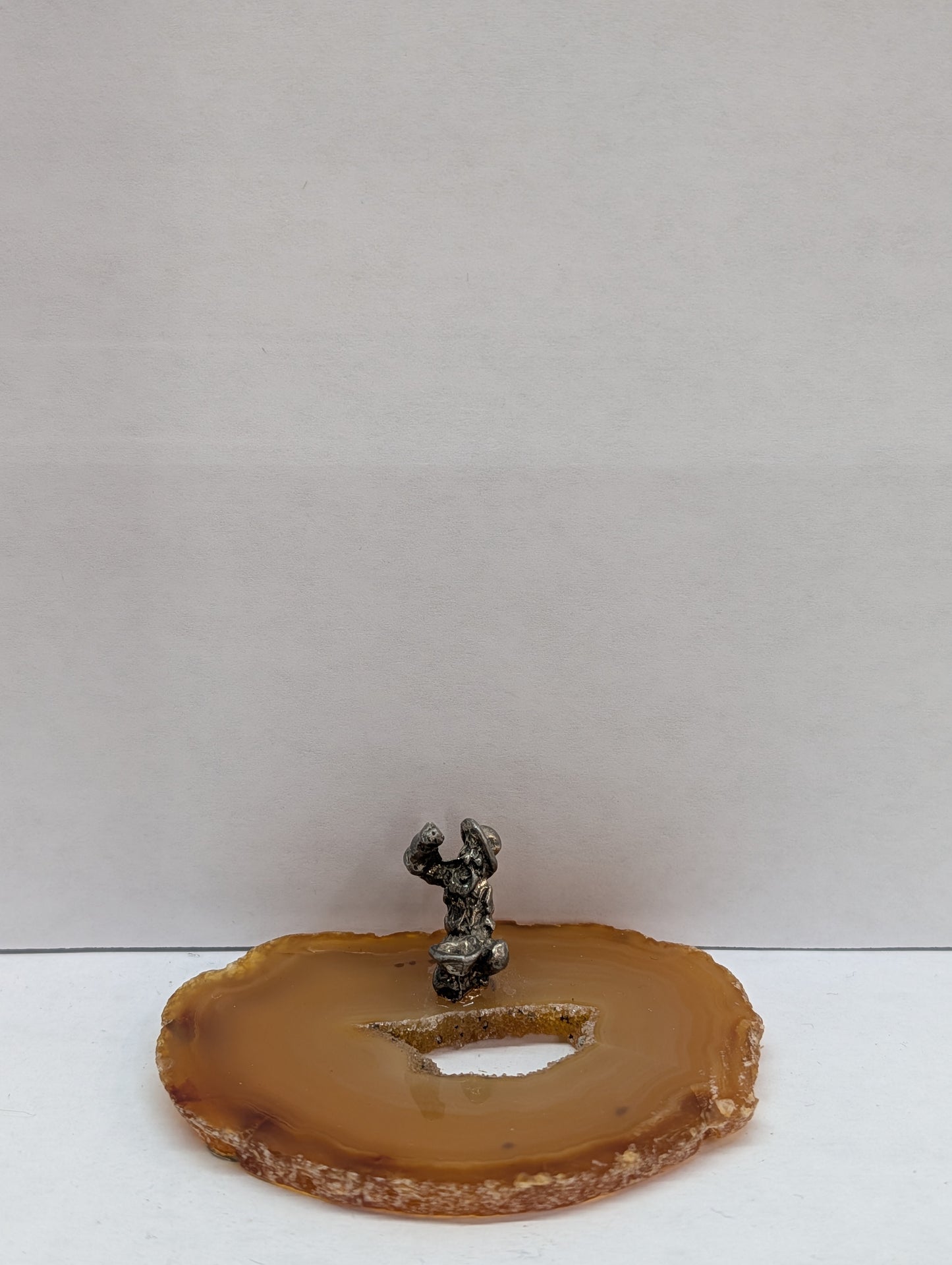 Prospector on agate base