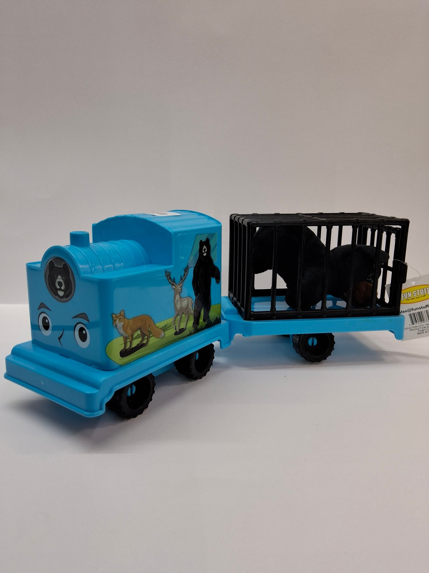 TRAIN W/PLUSH WILD ANIMALS