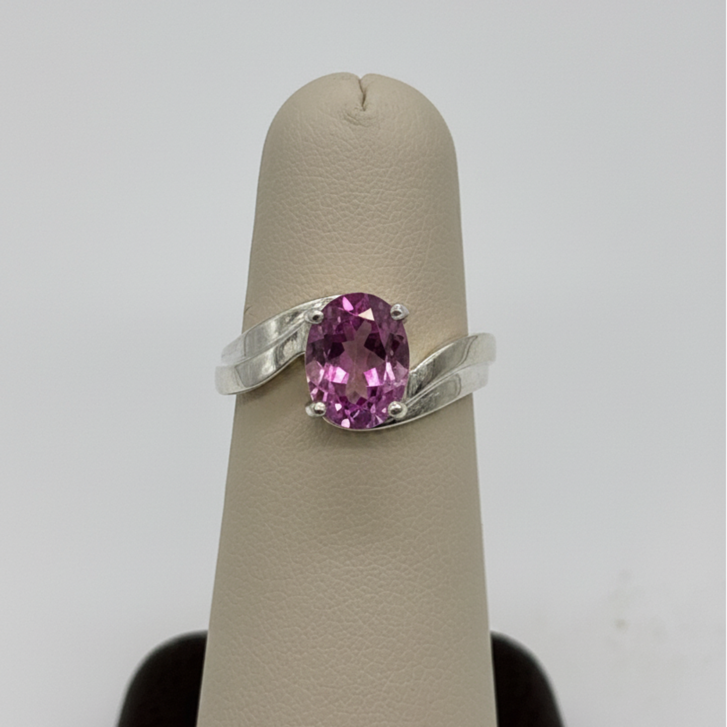 70638 custom gemstone ring (shown in pink topaz)