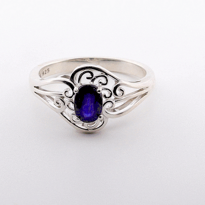 Enhanced sapphire gemstone spinning display