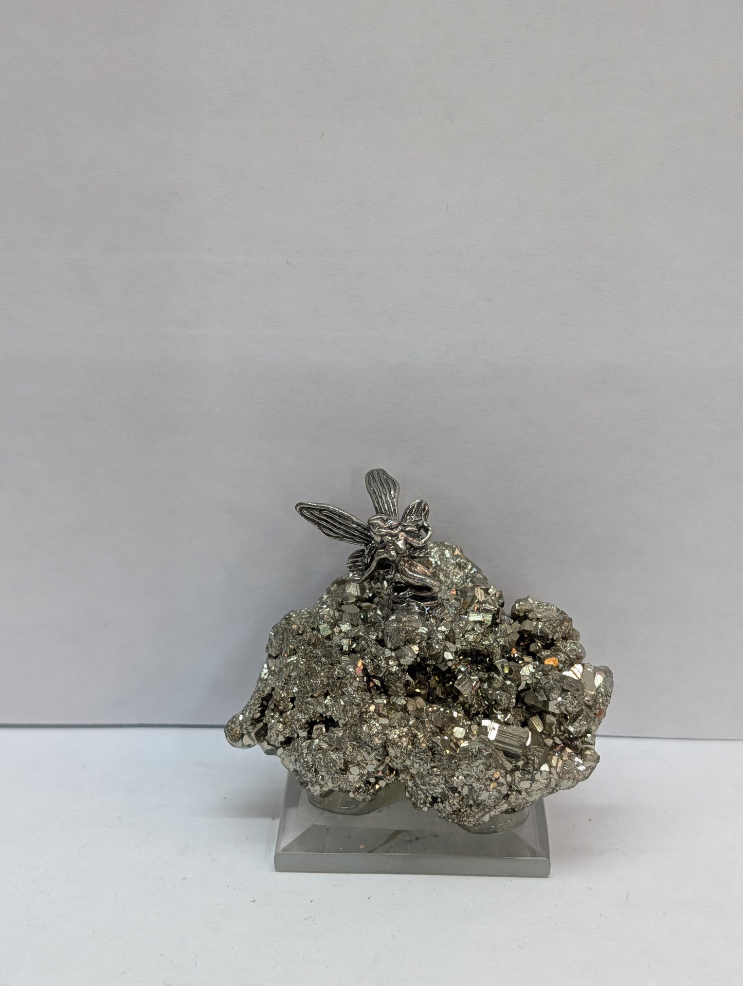 Fairy on pyrite base