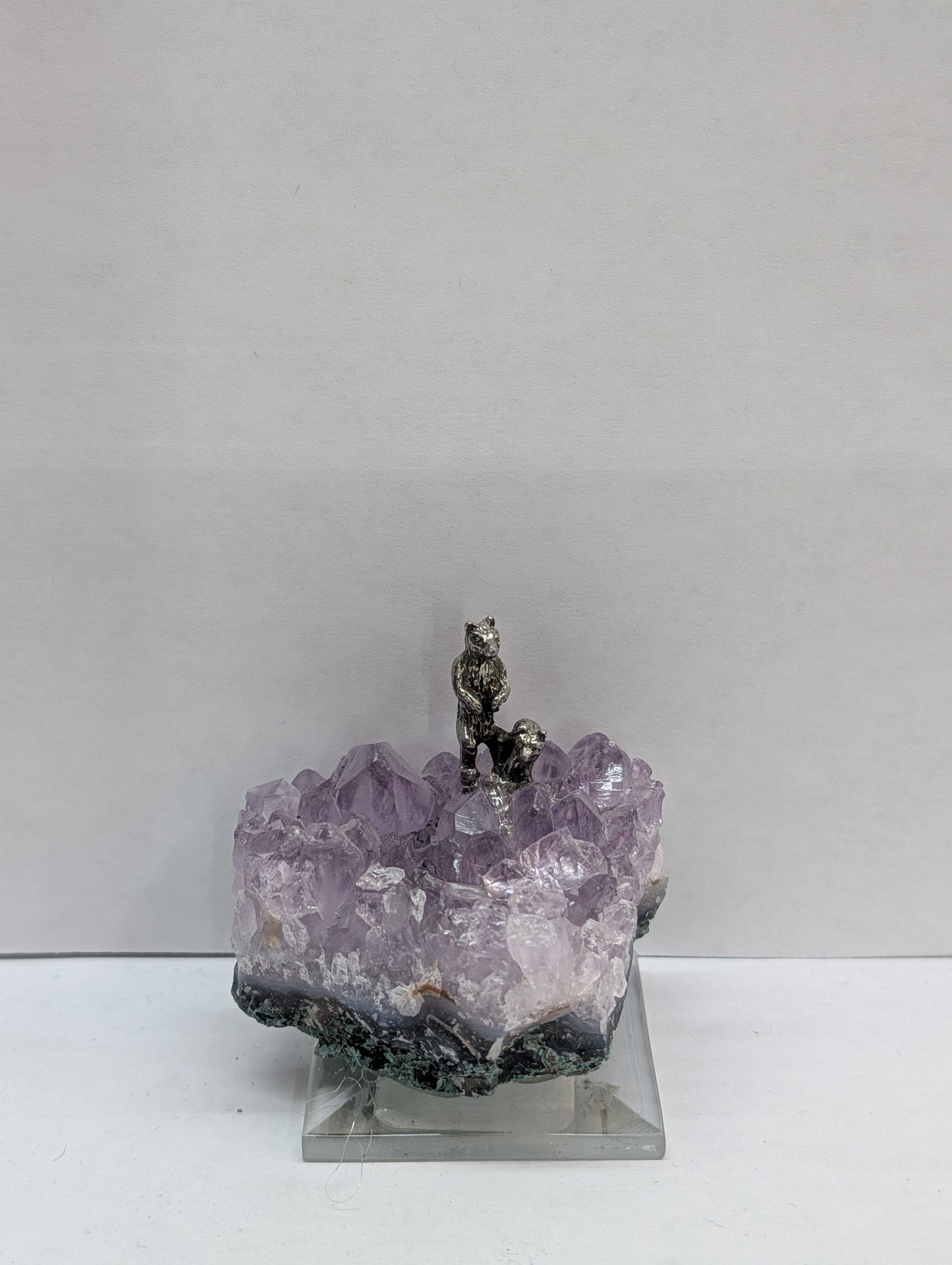 Bears on amethyst base