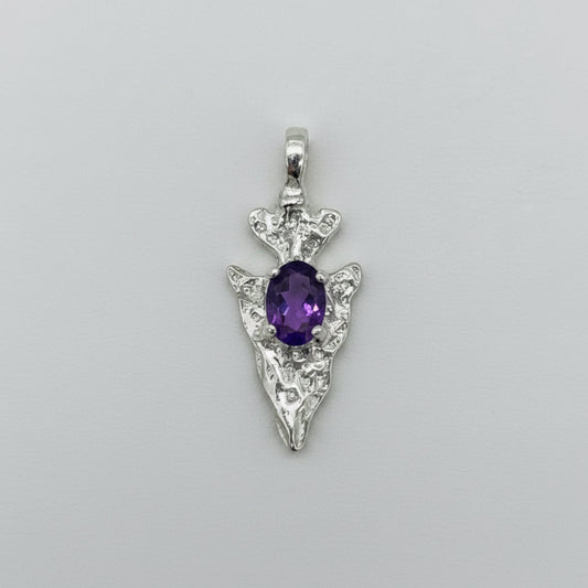 3174 Arrowhead pendant (shown in amethyst)