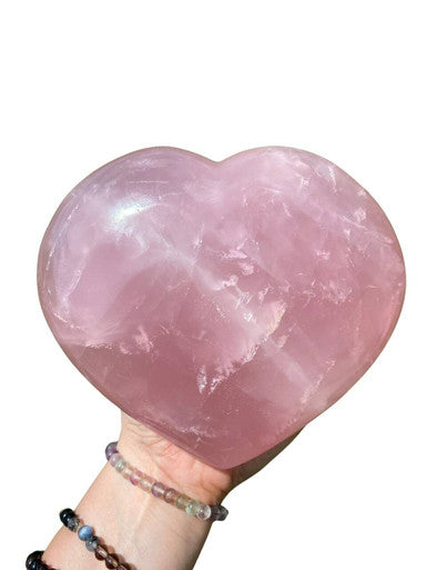 Rose Quartz Large Heart — Pigeon Forge Gem Mine