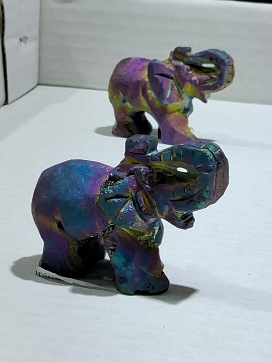 Titanium Druzy Elephant