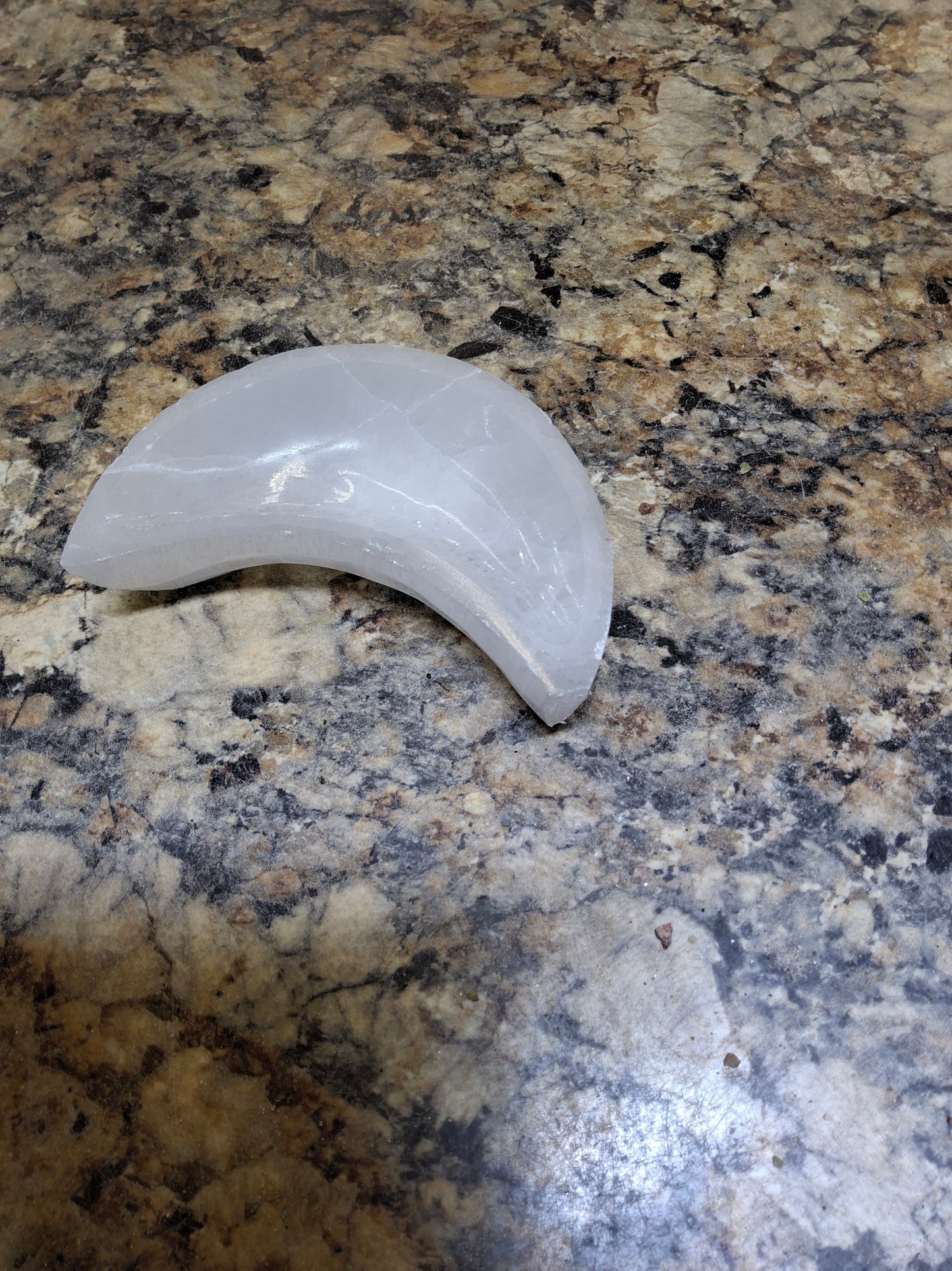 Selenite Moon Bowl
