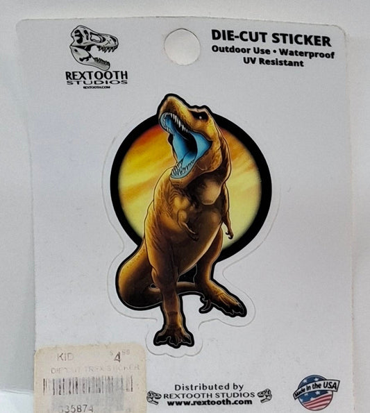 DIE CUT STICKER T-REX