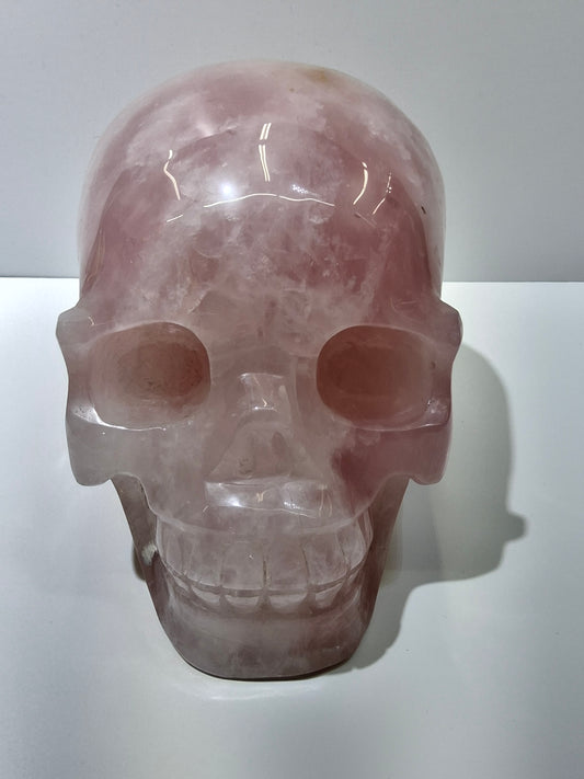 Rose Quartz Skull