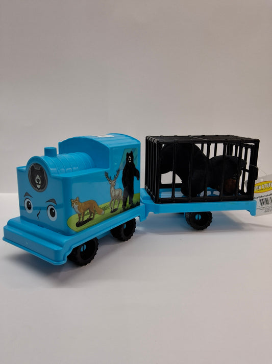 TRAIN W/PLUSH WILD ANIMALS